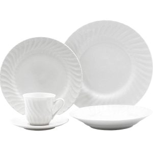 Imperial White 20-Piece Dinnerware Set
