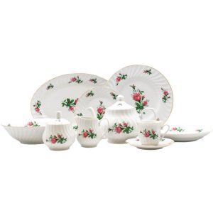 Vintage Rose 45-Piece Dinnerware Set