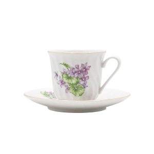 Marguerite Set of 12 Cup & Saucer Set
