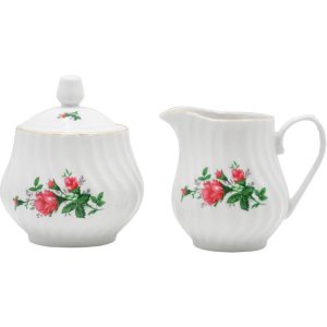 Vintage Rose Set of 2 Sugar & Creamer Set