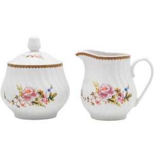 Timeless Rose Set of 2 Sugar & Creamer Set